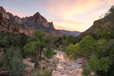 Sunset at zion