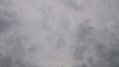 Low angle view of storm clouds in sky