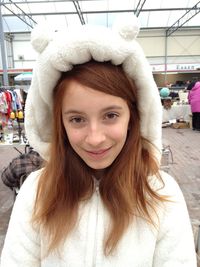 Portrait of a smiling young woman