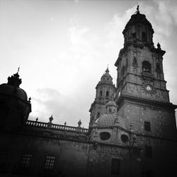 Low angle view of church against sky