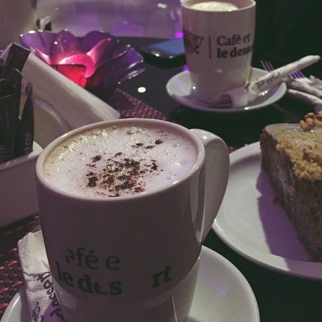 food and drink, drink, indoors, refreshment, coffee cup, freshness, table, coffee - drink, saucer, still life, close-up, cup, coffee, frothy drink, spoon, food, drinking glass, tea - hot drink, ready-to-eat, beverage