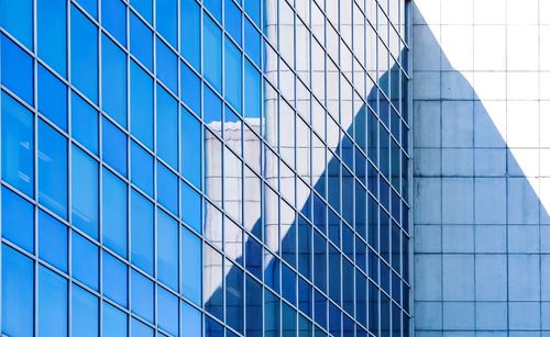 Low angle view of glass building