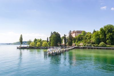 Scenic view of river against sky