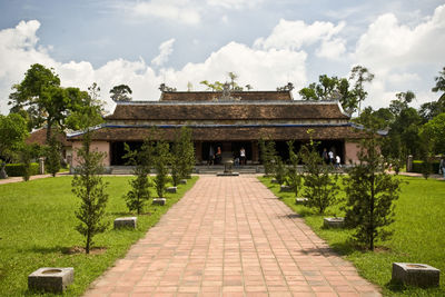 Built structure with trees in background
