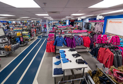 Multi colored store for sale in market