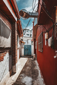 Alley amidst buildings in city