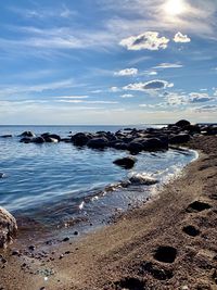 Scenic view of sea against sky