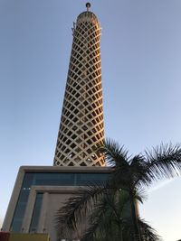 Low angle view of modern building against sky