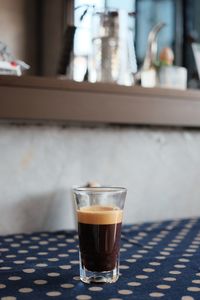 Close-up of coffee on table