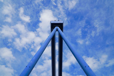 Low angle view of bridge against sky