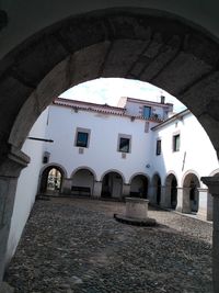 Low angle view of historic building