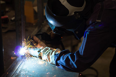 Man working in machine