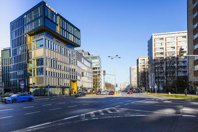 View of city street