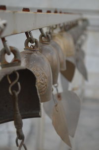 Close-up of padlock