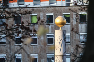 Low angle view of apartment building