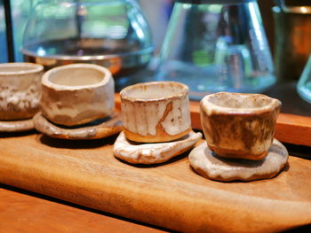 Close-up of coffee on table