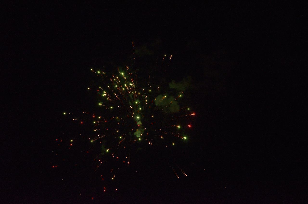 FIREWORKS DISPLAY AT NIGHT