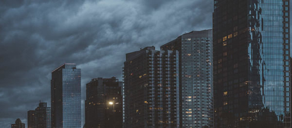 Gloomy manhattan skyline