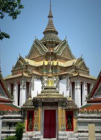 Low angle view of temple