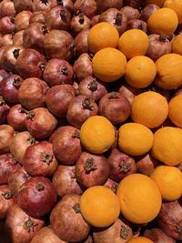 Full frame shot of oranges