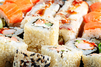 Close-up of sushi