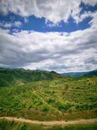 Scenic view of landscape against sky