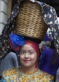 Portrait of young woman