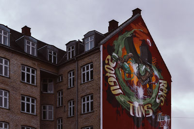 Low angle view of building against sky