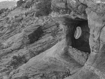 Rock formation in cave