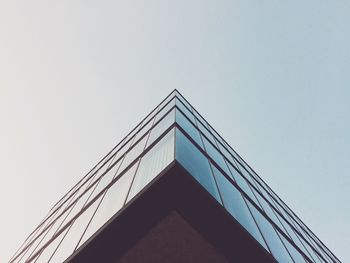 Low angle view of building against clear sky