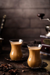 Close-up of drink on table