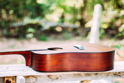 Close-up of guitar