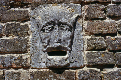 Close-up of stone wall
