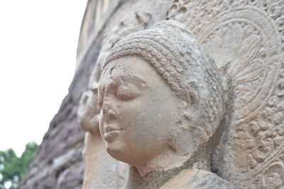 Smiling buddha closeup