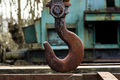 Close-up of rusty metal