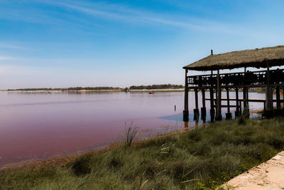Pink lake, senegal 