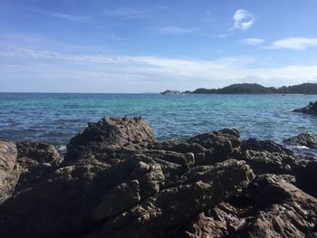Scenic view of sea against sky
