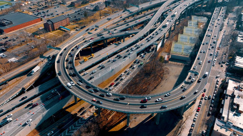 High angle view of cityscape