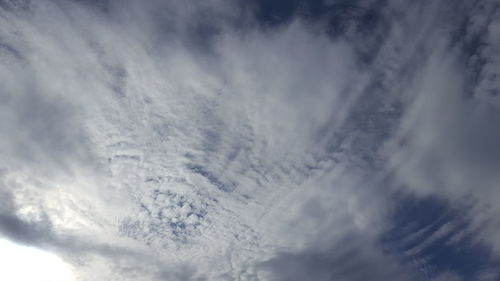 Close-up of snow against sky