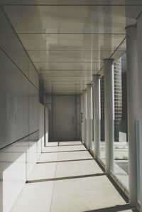 Empty corridor of building