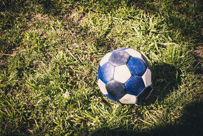 Close-up of ball on grass