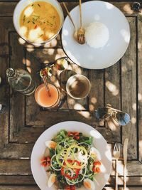 Close up of food on table