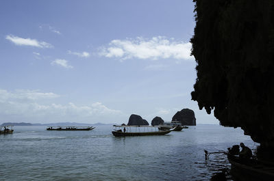 Panoramic view of sea against sky