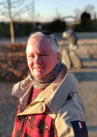 Portrait of smiling man outdoors