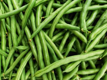 Full frame shot of green beans.
