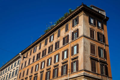 Beautiful architecture of the antique buildings at rome city center