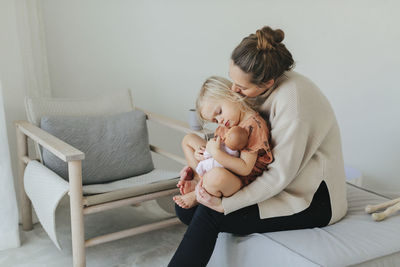 Mother and daughter together