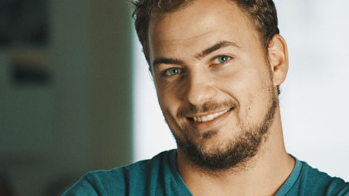 Portrait of smiling mid adult man