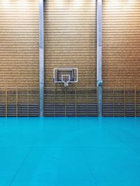 View of empty basketball court