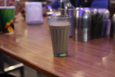 Close-up of drink on table at restaurant